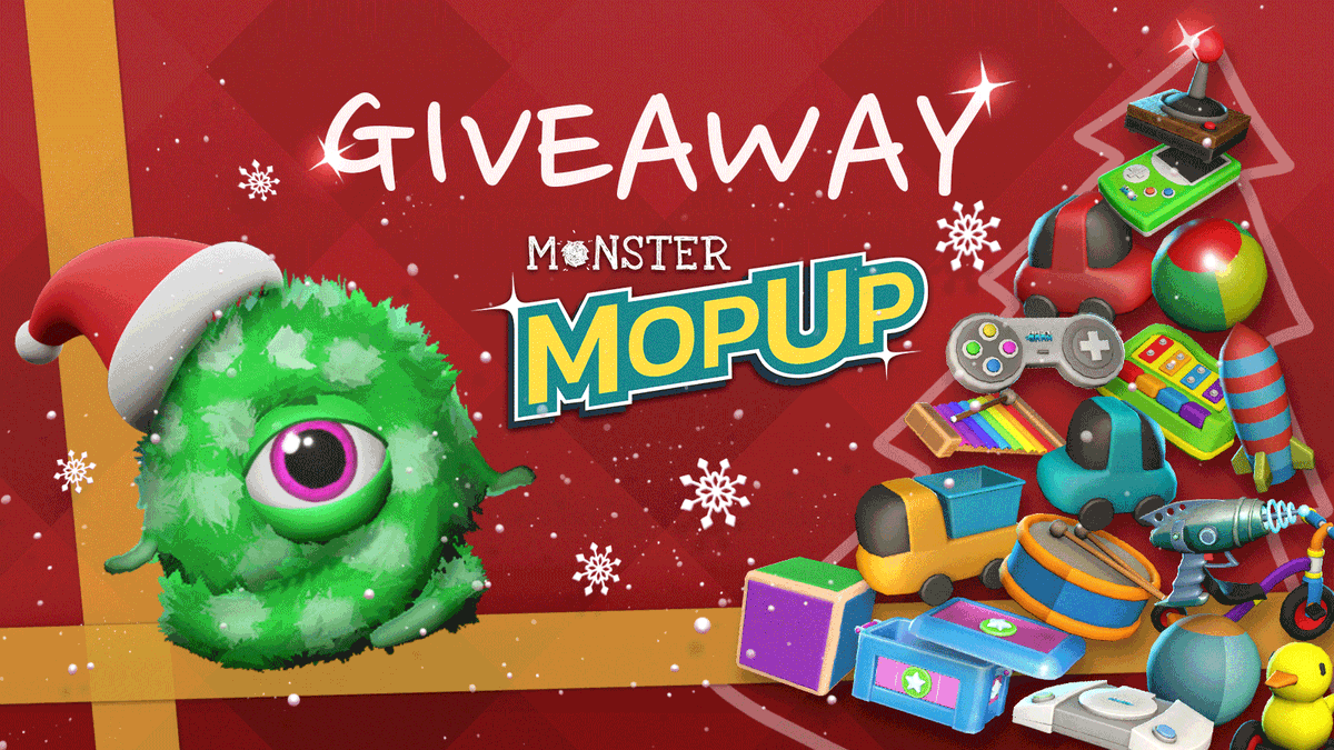 terahardstudios's tweet photo. 🎄 Merry Christmas! 🎄
We're hosting a 🔥GAME GIVEAWAY!🔥
🎁 Prize: Get ready for a chance to win one of five (5) copies of Monster Mop Up! 🎁 🌟

Check the thread below on how to join! ⬇️

#GameGiveaway #GiveawayAlert https://t.co/YjkaRYXDE4