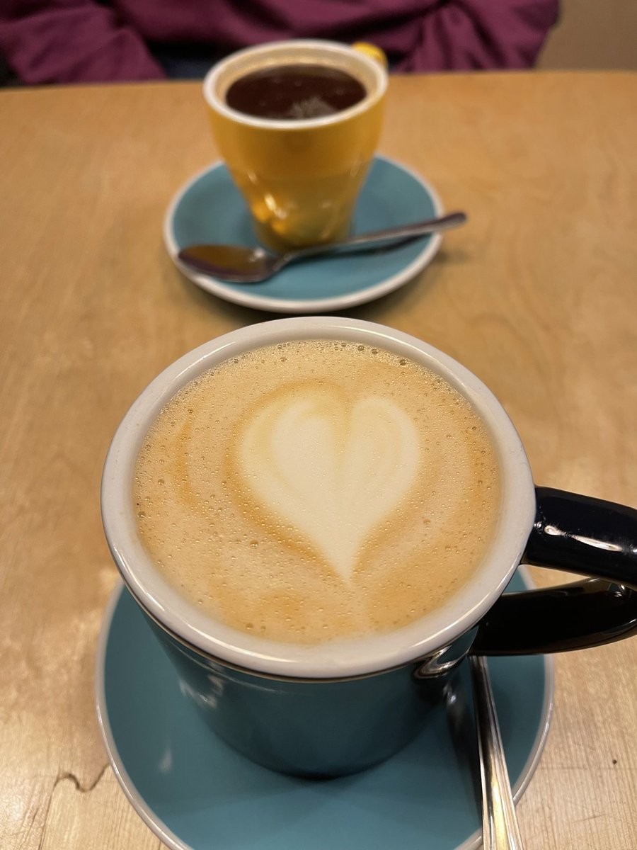 EllieMSYP's tweet photo. Day 8 is to have your favourite hot drink!
@EmmaPrach and I went to @GrainandGrind and I got my favourite coffee which is an oat milk latte ☕️
What’s your favourite hot drink?
#GrievingAndGrowing https://t.co/Fs1Kv7zTsL