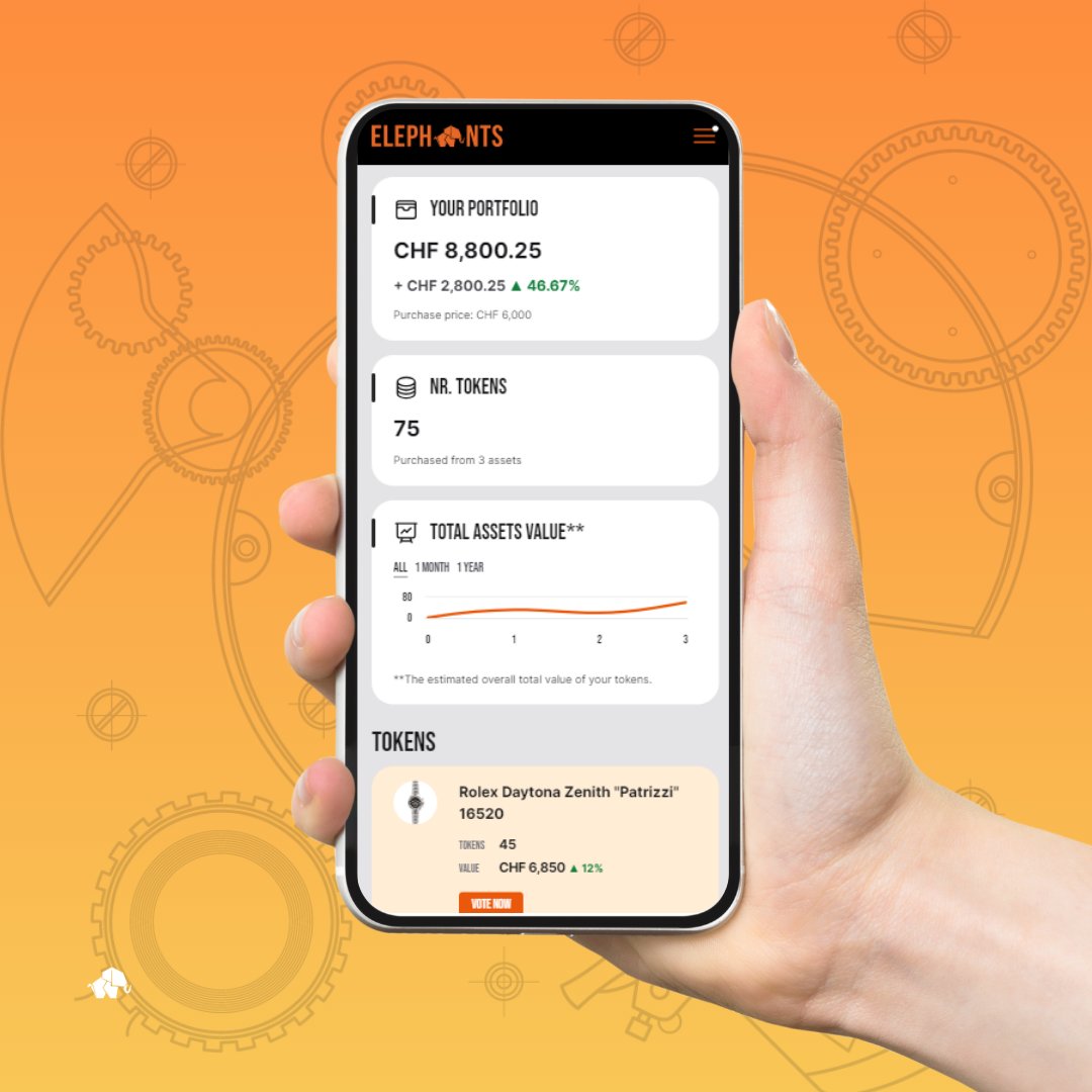 📱 We strive to improve the experience on our platform every day. Our goal is to help our fellow Elephants' members easily track the total value of their assets and monitor changes in the price of each timepiece in one place. ⌚️
All data are derived from our market analysis