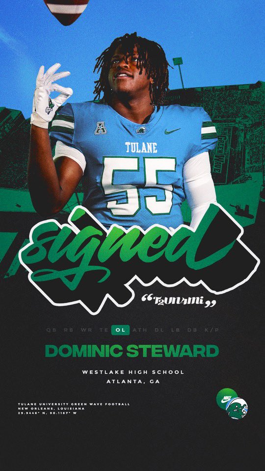 ALL IN. #RollWave 🌊

<a href="/coachdroushar/">Dan Roushar</a> <a href="/CoachJonSumrall/">Jon Sumrall</a> <a href="/CoachWright72/">Coach Wright, M. Ed</a> <a href="/CoachDye62/">Christopher Dye</a> <a href="/CoachReg28/">Coach Reggie Wimberly</a> <a href="/RicoZackery/">Coach Zackery</a> <a href="/Coach_Walker55/">Coach Jock Walker</a> 
<a href="/RecruitWestlake/">WestlakeRecruits</a> <a href="/gapanther/">rod mackenzie @247sports</a>
<a href="/MohrRecruiting/">Brian Mohr</a> <a href="/adamgorney/">Adam Gorney</a> <a href="/BHoward_11/">Brandon Howard</a>