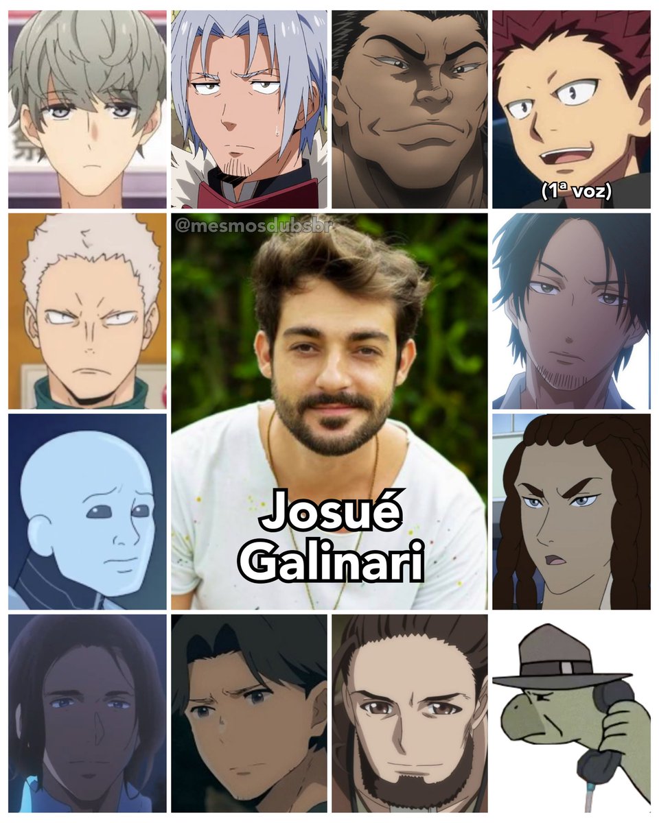 Personagens Com os Mesmos Dubladores! on X: Um artista talentosíssimo, e  um dos diretores de maior destaque na dublagem atual de animes, Bruno  Sangregório é um dublador fantástico! Bruno dubla o Levi