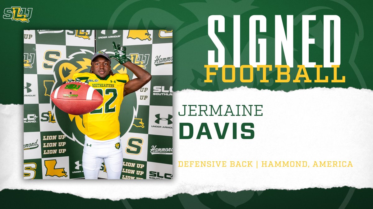 Lion Nation, no need to welcome @jermdavis_22 to Hammond, America | The HHS Tor is staying home! 🏈DB | 5-10 | 165 📍Hammond, America | Hammond HS 🖊️#NSD24 | #LionUp | #WeBelieve