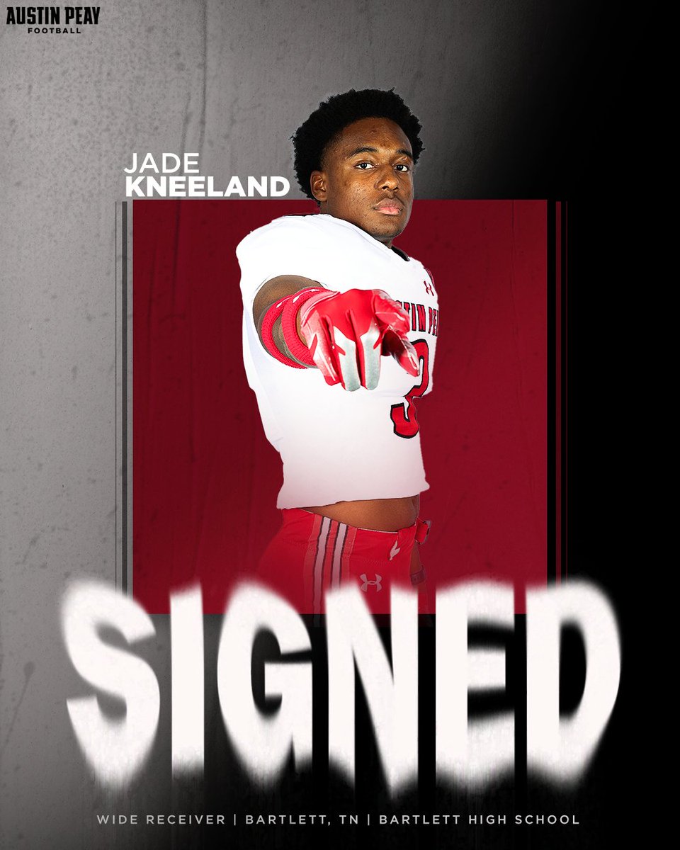 𝗪𝗘𝗟𝗖𝗢𝗠𝗘 𝗧𝗢 #STACHEVILLE! 🎩🏈 𝗝𝗔𝗗𝗘 𝗞𝗡𝗘𝗘𝗟𝗔𝗡𝗗 WIDE RECEIVER 📍 Bartlett, Tennessee @KneelandJade18 | #LetsGoPeay