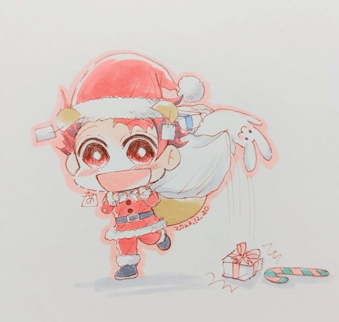 「gift box holding sack」 illustration images(Latest)