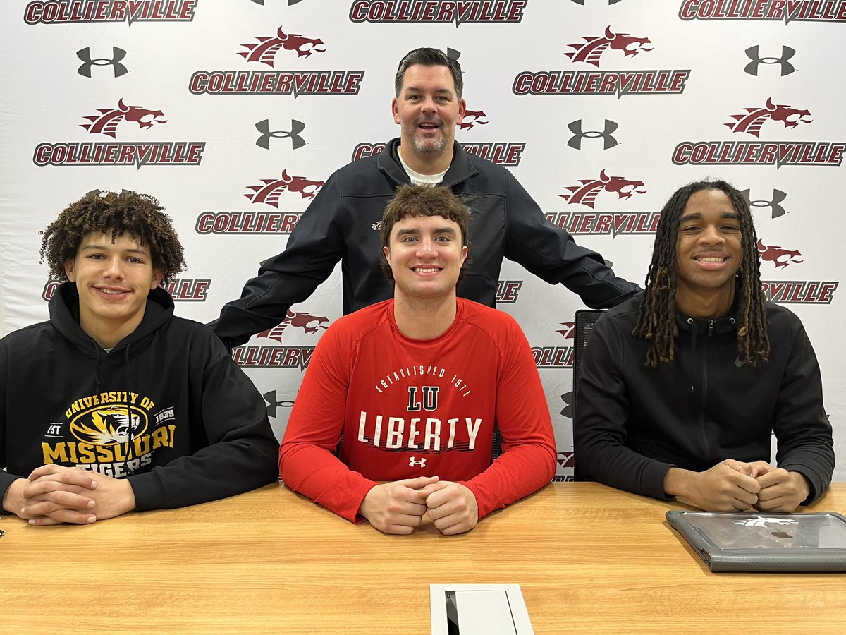 Congratulations to these Dragons signing their NLI to their future schools
<a href="/Aidanglover9/">Aidan Glover</a> to MIZZOU 
<a href="/elisisson13/">Eli Sisson</a> to LIBERTY
<a href="/kameronherringg/">Kam “Scar” Herring</a> to UTEP
What an awesome day for these young men!!
DragonNation is proud of you !!
#NextChapter