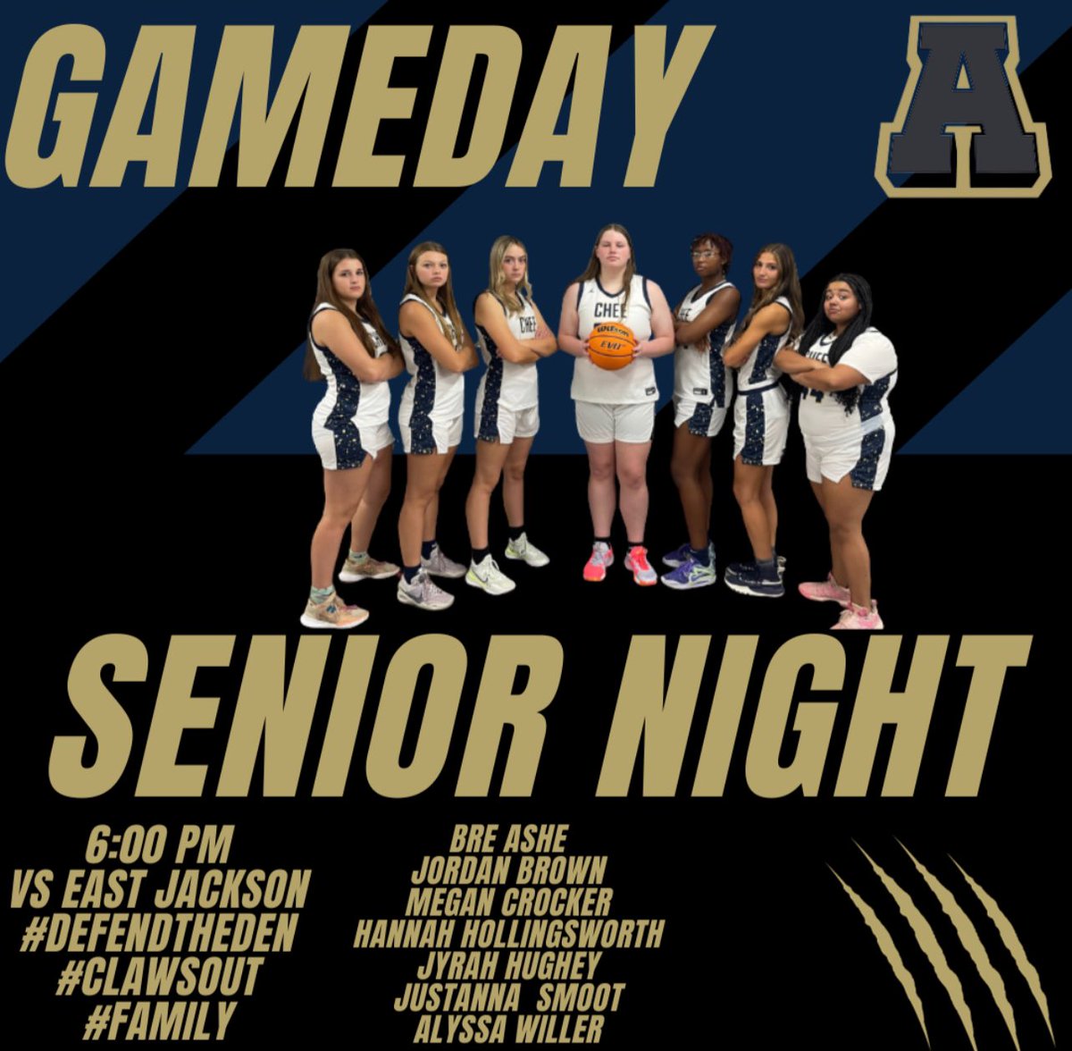 Batson Basketball (@batsonbball) on Twitter photo Canβt wait to honor this group of seniors. You have changed the culture in 2 years. Couldnβt be more proud of or thankful for you. Come support these ladies tonightπΌπ π<a href="/chee_ladycats/">Chee Lady Cats</a> <a href="/ashe_bre/">Bre Ashe</a> <a href="/JordanBrown2024/">Jordan Brown</a> <a href="/megcrock/">Megan</a> <a href="/HannahH_2024/">Hannah Hollingsworth</a> <a href="/Jyrah244/">Jyrah</a> <a href="/smoot_justanna/">Justanna Smoot</a> <a href="/alyssa_willer06/">Alyssa Willer</a> Canβt wait to honor this group of seniors. You have changed the culture in 2 years. Couldnβt be more proud of or thankful for you. Come support these ladies tonightπΌπ π<a href="/chee_ladycats/">Chee Lady Cats</a> <a href="/ashe_bre/">Bre Ashe</a> <a href="/JordanBrown2024/">Jordan Brown</a> <a href="/megcrock/">Megan</a> <a href="/HannahH_2024/">Hannah Hollingsworth</a> <a href="/Jyrah244/">Jyrah</a> <a href="/smoot_justanna/">Justanna Smoot</a> <a href="/alyssa_willer06/">Alyssa Willer</a>