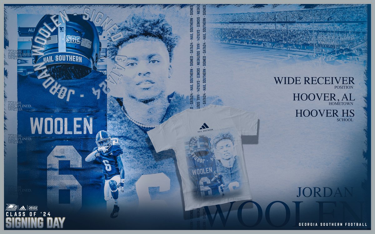 Time to #GATA24, <a href="/jordanwoolen6/">Jordan “Speedy J” Woolen</a>!

📰 bit.ly/3v0ESlm

#HailSouthern
