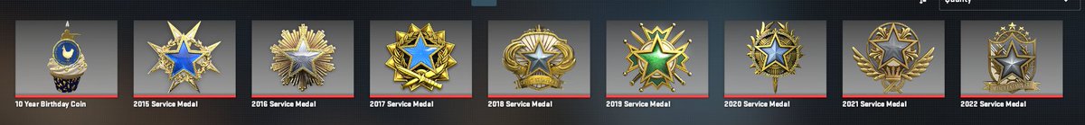 HasH0196's tweet photo. Realizing you're still rank 29 this year and would not be able to get this years service medal. Sadge https://t.co/45KJYSFfnp
