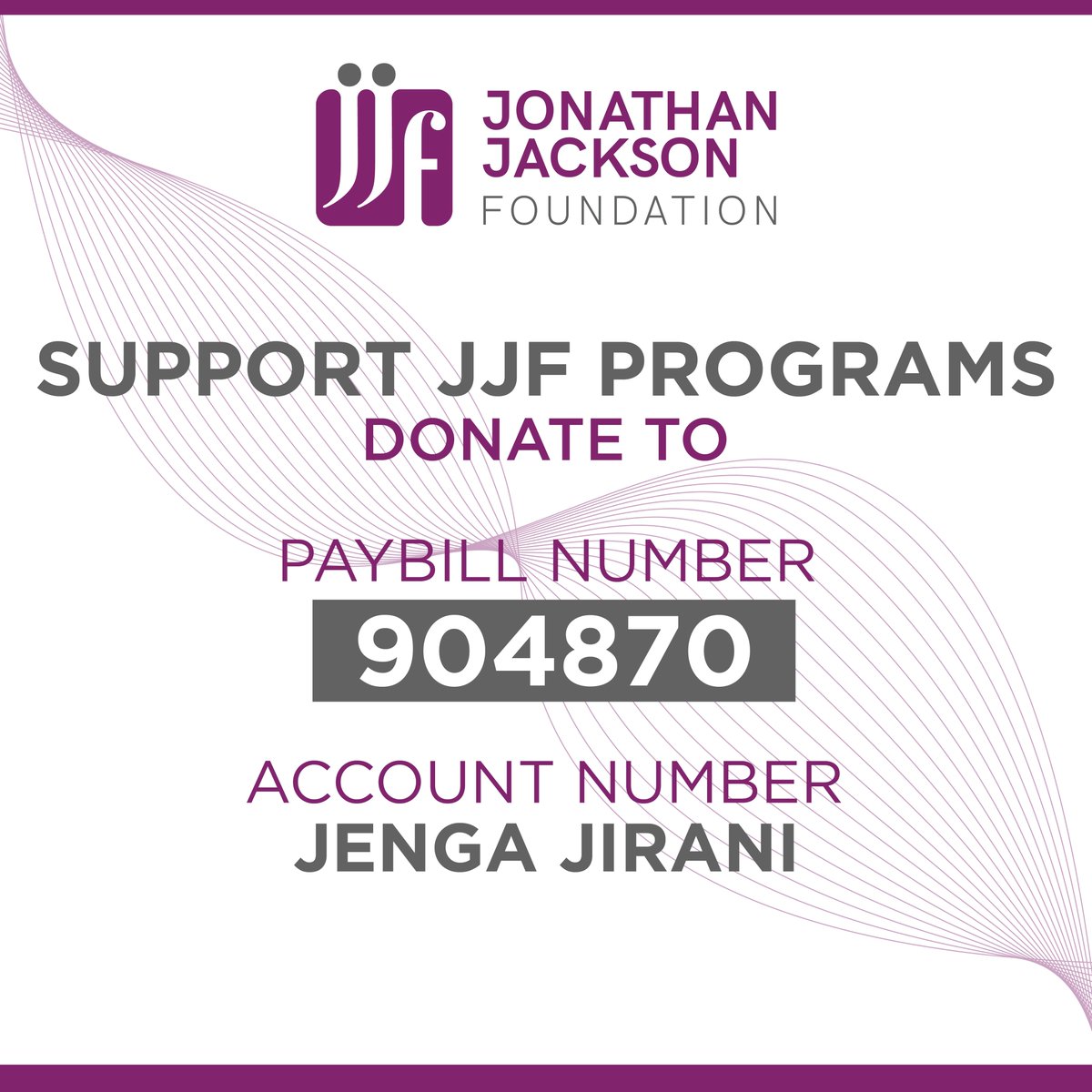 Jonathan Jackson Foundation tweet media