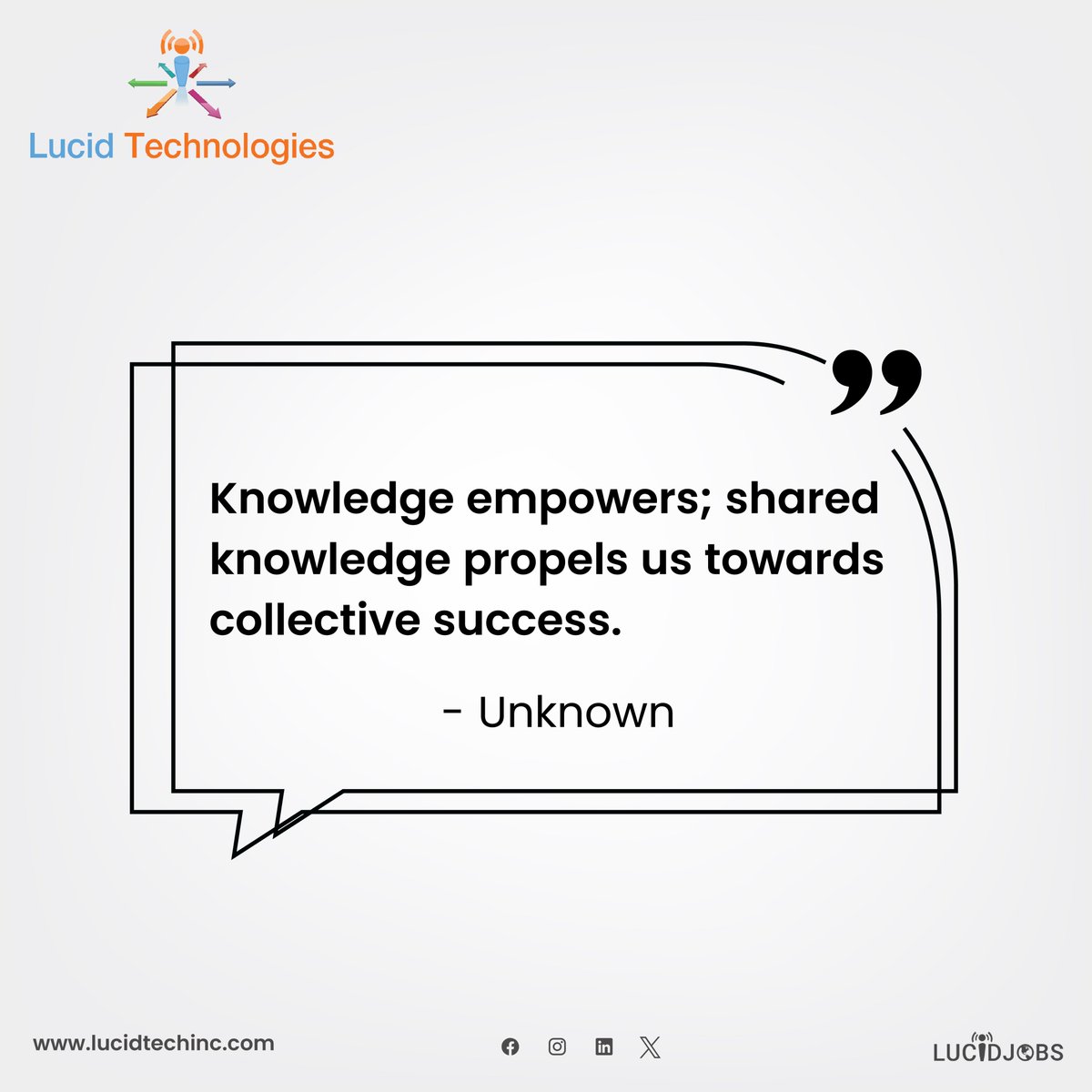 #wednesdaywisdom

It highlights the synergy between individual empowerment and the communal sharing of knowledge as essential elements for achieving collective success.

#knowledge #collectivesuccess #sharedknowledge #teamsuccess #knowledgesharing