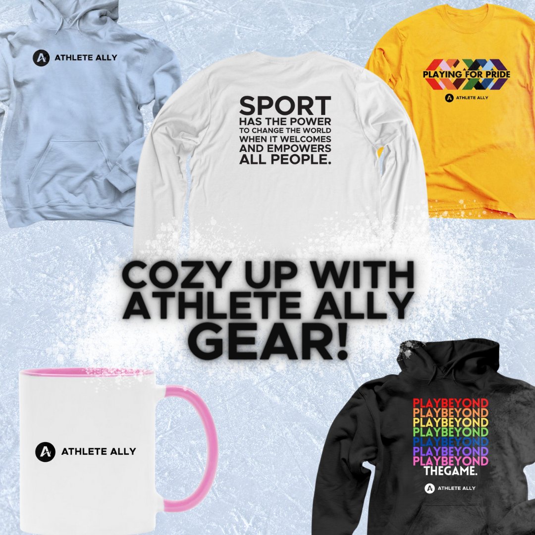 Looking for the gift that gives back? Head over to the Athlete Ally shop to grab the perfect gift for your loved one, all while supporting LGBTQI+ inclusion in sport. Visit athleteally.org/shop today! ❤️