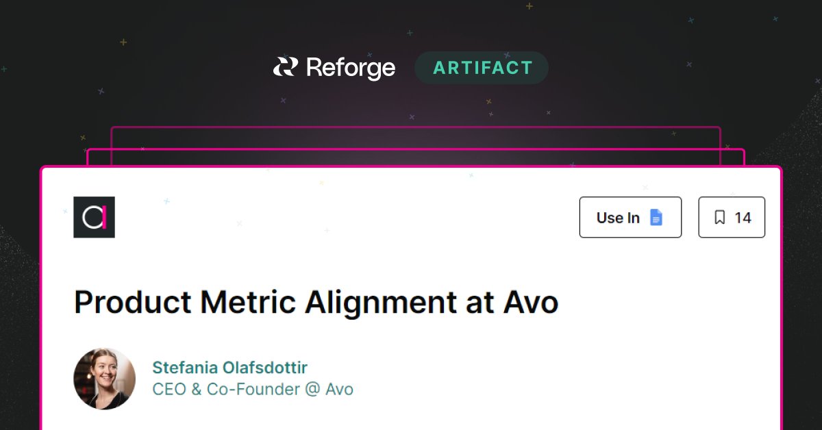 A little Christmas gift to share with you all.🎄
At Avo, we use the 30 minute purpose meeting to help us get aligned on the “why” behind every product release. 
Check out our <a href="/reforge/">Reforge</a> artifact for the 30 minute purpose meeting &amp; let us know your thoughts👉 reforge.com/artifacts/prod…