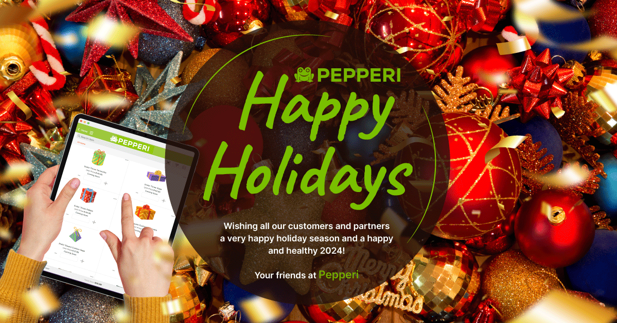 PepperiHQ's tweet photo. Wishing our customers &amp; partners a joyful holiday season filled with warmth &amp; cheer! 🎄✨ Here's to a fantastic 2024 filled with success, prosperity &amp; above all, good health. Thanks for being a part of our journey! Happy Holidays &amp; Happy New Year! 🎉🥂 #HappyHolidays #NewYear2024 https://t.co/cHJzLpCeRH