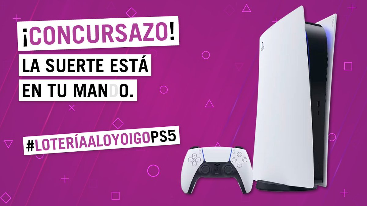 🎮 🎁 #CONCURSO 🎁 🎮

La partida comienza, damos la bienvenida al 2º premio. Y esto sólo va a más. ¿No crees? 😎

Sigue las instrucciones para conseguir esta PS5:
1. Síguenos
2. Da RT a este tuit
3. Cuéntanos un momento de gran ilusión con el HT #LoteríaAloYoigoPS5.

¡Tienes