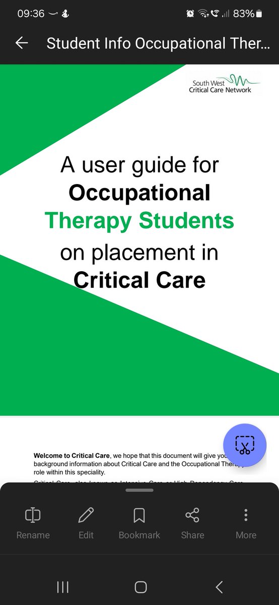 Excited to have received this early Christmas present!! Fantastic guide for students as they prepare for placement in Critical Care - great work @DeniseGooch5 @jimmibruce @SwCritical