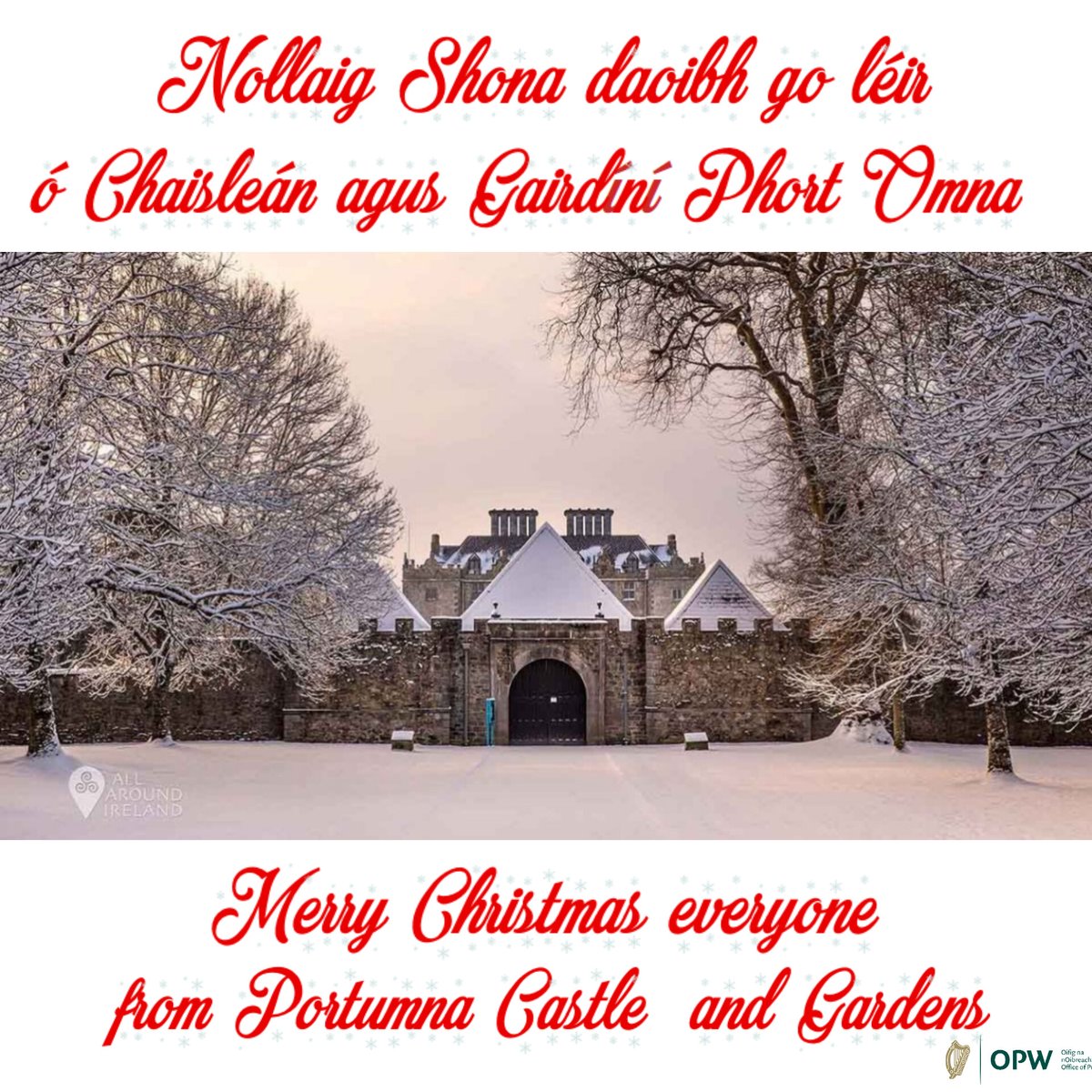 🌲Nollaig Shona daoibh go léir ó Chaisleán agus Gairdíní Phort Omna ⛄
🎅Merry Christmas everyone from Portumna Castle and Gardens ❄️

#Christmas #christmas2023 #portumna #irishchristmas