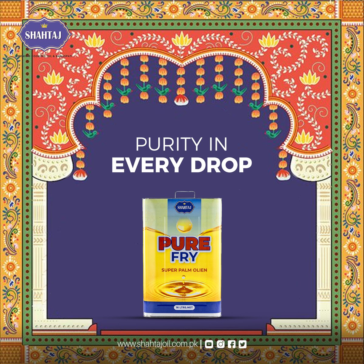 Dive into the essence of purity with Shahtaj Pure Fry Palm Oil.

Contact Us:
shahtajoil.com.pk
#PureFryPerfection #ShahtajCooksBest #PalmOilGoodness #CulinaryExcellence #ShahtajPureFry #PalmOilPerfection #CookingExcellence #PureAndHealthy #QualityCooking #CulinaryMagic