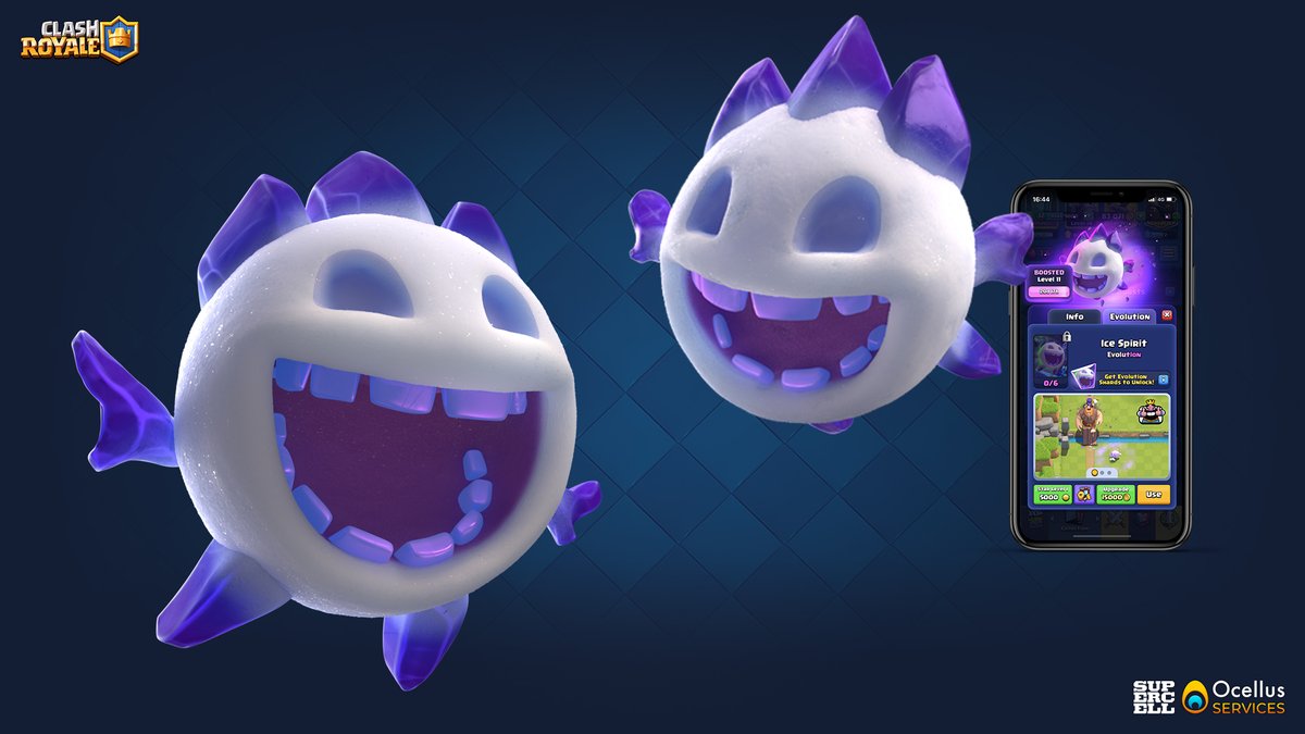 OcellusServices's tweet photo. Ice Spirit evolution for @ClashRoyale ❄️

🎨 @Supercell: Art direction and initial concept
🎨 Ocellus Services: Concept, Lookdev, Posing and Lighting

More on 👉 https://t.co/iXv1LXR5H6
#ClashRoyale #IceSpirit #GameArt https://t.co/pjzu3Afffw
