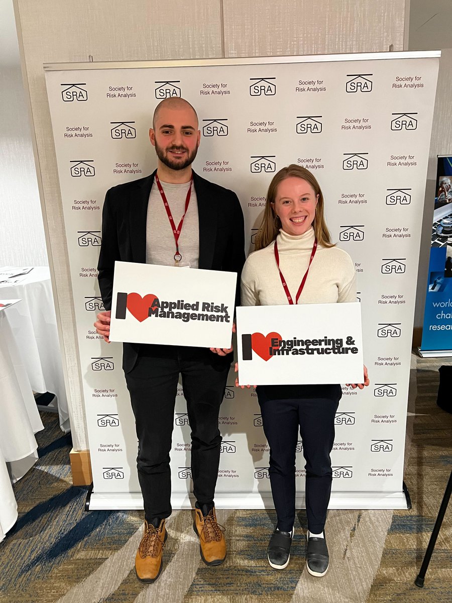 sansavini_lab's tweet photo. This past week, Andrej Stankovski and Kate Lonergan represented RRE at the Society for Risk Analysis Annual Meeting in Washington D.C. We're already looking forward to next year's event! #SRA2023 https://t.co/NHK0ftOJC7