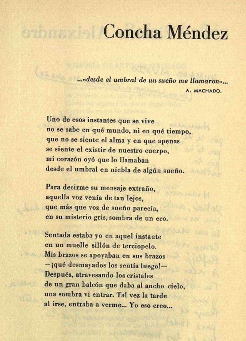 @bibliotrass @IesTrassierra Concha Méndez. Formó parte de las Sin Sombrero y fue poeta, dramaturga y pionera en la defensa de los derechos de la mujer. @IesTrassierra  #IESTrassierraLEE23 #LecturaAndalucía universolorca.com/personaje/conc…