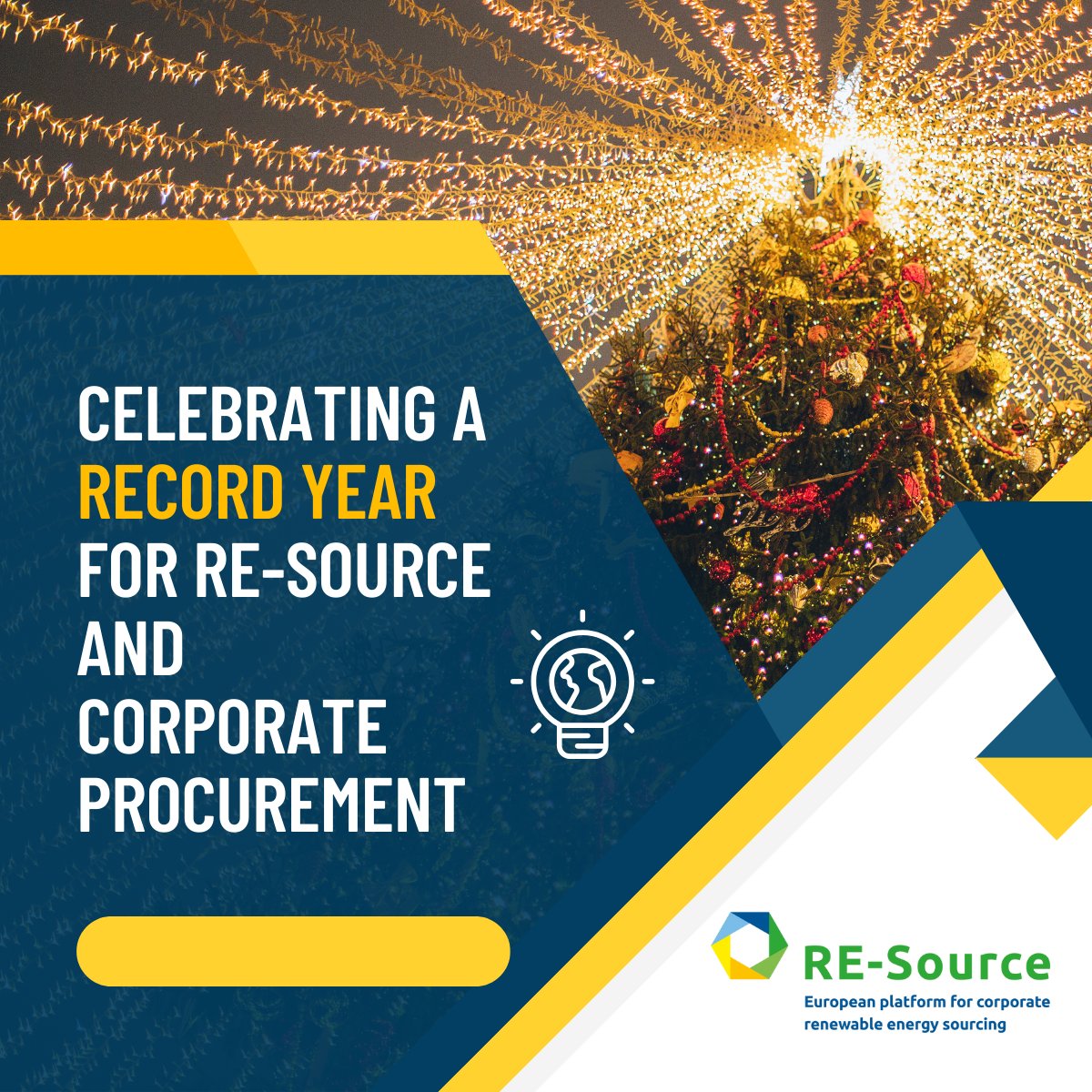2023: Celebrating a RECORD Year for RE-Source and corporate procurement! A massive thank you to all our partners and stakeholders who have played a crucial role in making 2023 a historic year for #RenewableEnergy sourcing. See you in 2024! #CorporateSourcing #ReSource