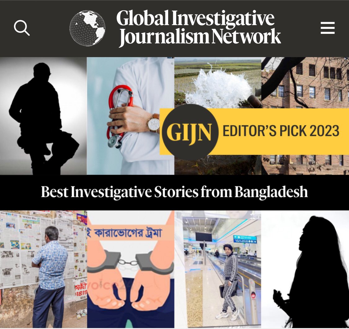 ZulkarnainSaer's tweet photo. I'm delighted to share that two stories in which I played a direct role have been honored as this year's best investigative stories from Bangladesh by @gijn One is a collaborative effort between @DeutscheWelle and @NetraNews, shedding light on human rights violations by the Rapid Action Battalion (RAB), a specialized force within the Bangladesh Police. 

The other is my investigation for @OCCRP, unveiling how a Member of Parliament in Bangladesh acquired nine properties in New York City, with purchases exceeding $4 million between 2014 and 2019. This dedicated public servant, who also served as a Special Assistant to the Bangladesh Prime Minister, initiated these unexpected property acquisitions in 2014, five years after assuming the position, and continued them until one year after being elected to parliament in 2018. 

These stories exemplify the power of investigative journalism to expose truth and hold those in power accountable. 

https://t.co/sU28UXIIv8