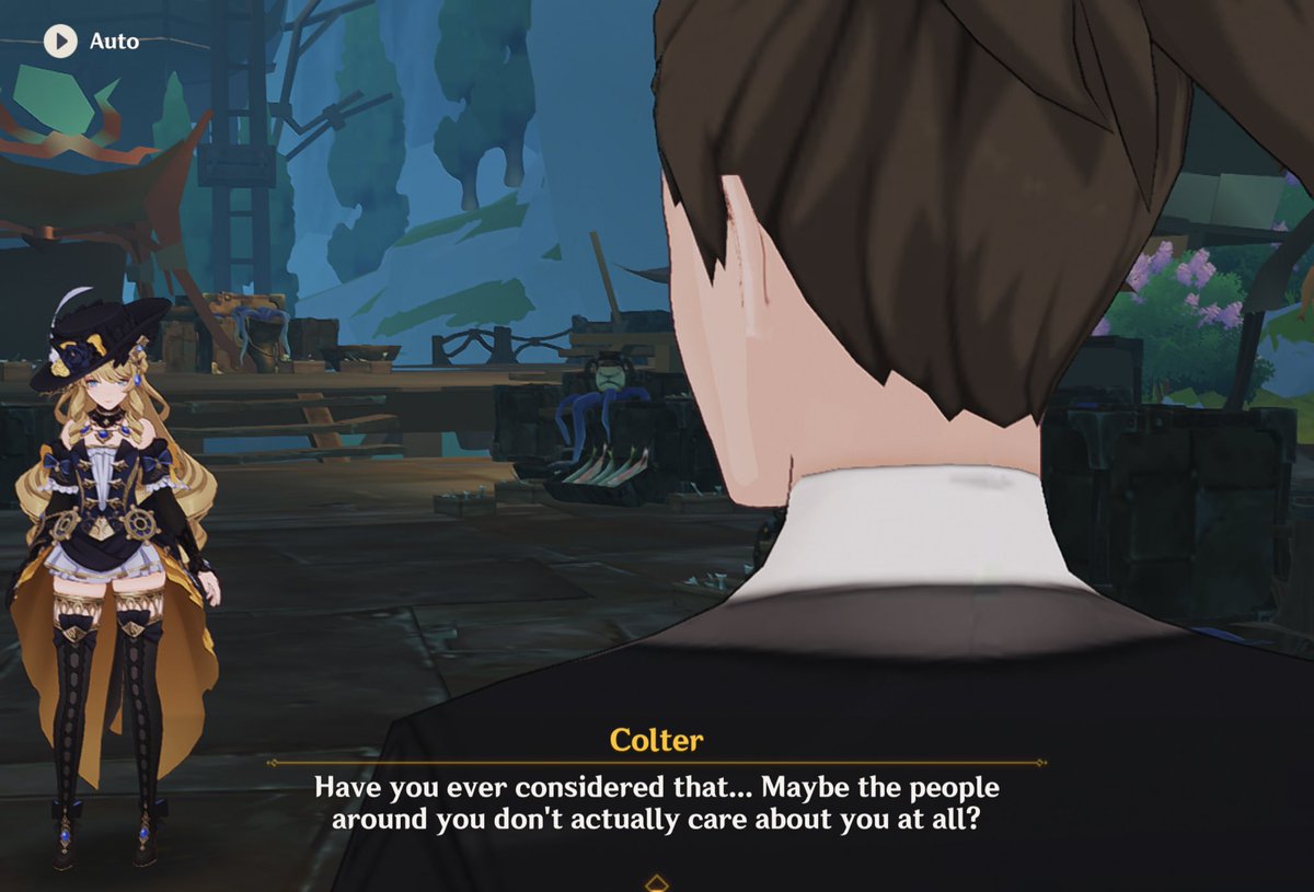 fontaineblondie's tweet photo. // navia story quest 
-
this part really triggered my fight of flight response because i almost threw my ipad away oh i need him gone. he needs to worry about that ugly mustache of his before trying to talk on navia what the hell. https://t.co/nrur9aaZlJ