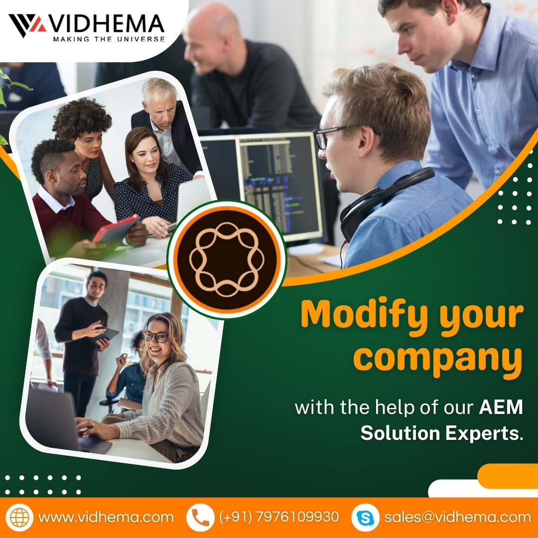 With @Vidhematechnologies as your go-to AEM (#adobeexperiencemanager) consulting partner, you can unlock your digital potential and create perfect online experiences.

Visit us: vidhema.com/aem-cms-develo…

#AEM #adobeexperiencemanager #aemdeveloper #vidhematechnologies