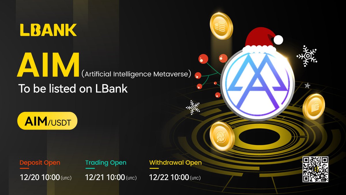 🌈New #listing

⛵️ $AIM (Artificial Intelligence Metaverse) will be listed on LBank！<a href="/MetaOasisVR/">MetaOasisVR l $AIM🔺</a>

MetaOasis is a web3 creator ecosystem metaverse based on generative AI.

👉 Details: tinyurl.com/53frxuv8
