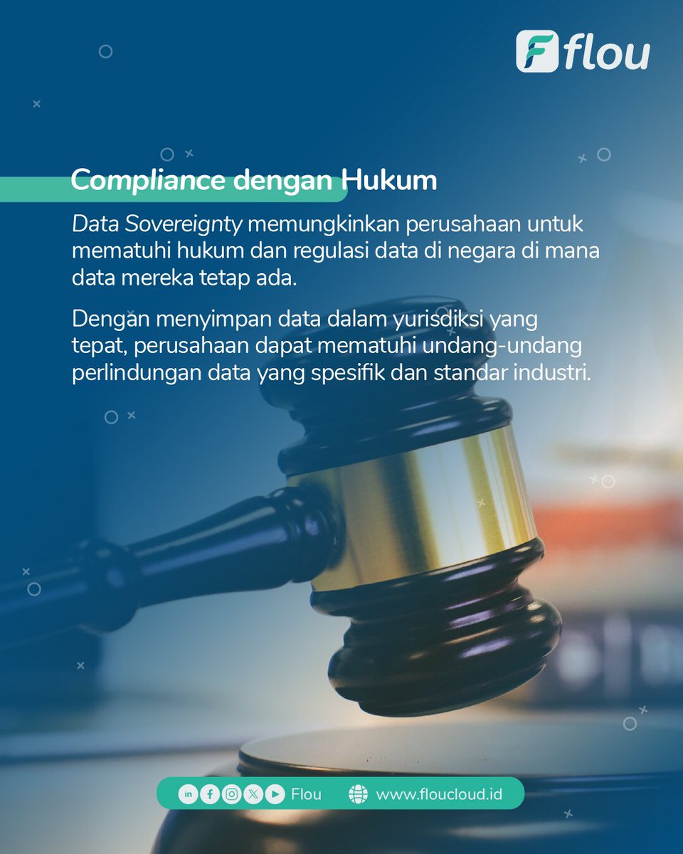 floucloud's tweet photo. Hi, Flouman! Tahukah kamu banyak sekali manfaat menerapkan data sovereignty di dalam bisnismu.

Salah satunya ialah membantu perusahaanmu mematuhi regulasi hukum dan perlindungan privasi data🛡️ https://t.co/Hxx0Xz8dXt