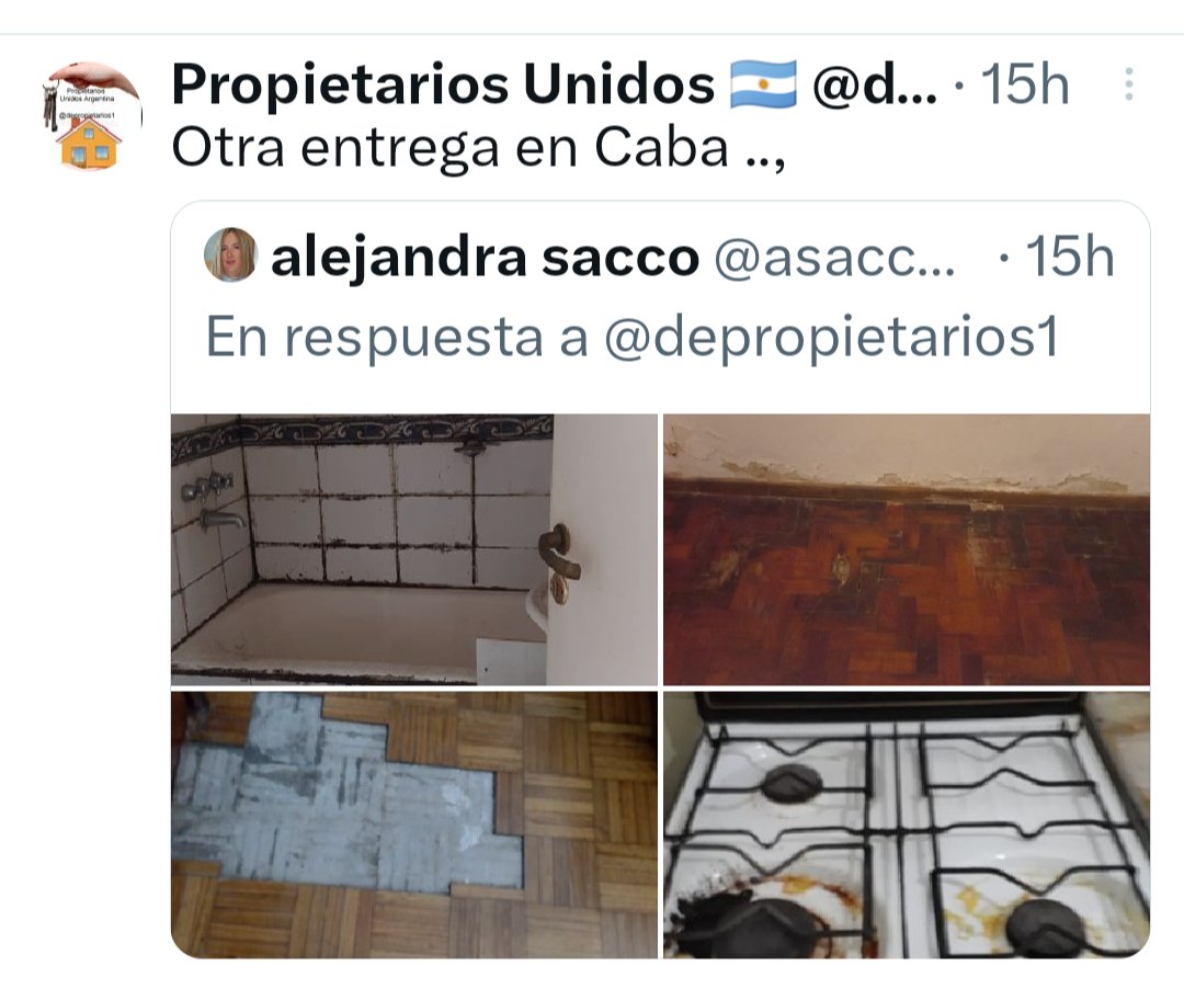 depropietarios1's tweet photo. Otra entrega en CABA hasta parte del piso se llevaron,eso lo pagas con 1 mes de depósito?
INDIGNA como te entregan Tu casa... https://t.co/dGJMUM4Oct