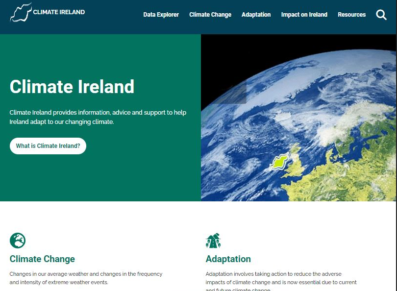 The EPA recently launched its redesigned Climate Ireland website. Featuring information on climate impacts and adaptation, it includes a summary of observed and likely climate impacts in Ireland, adaptation planning guidance & links to other relevant resources.