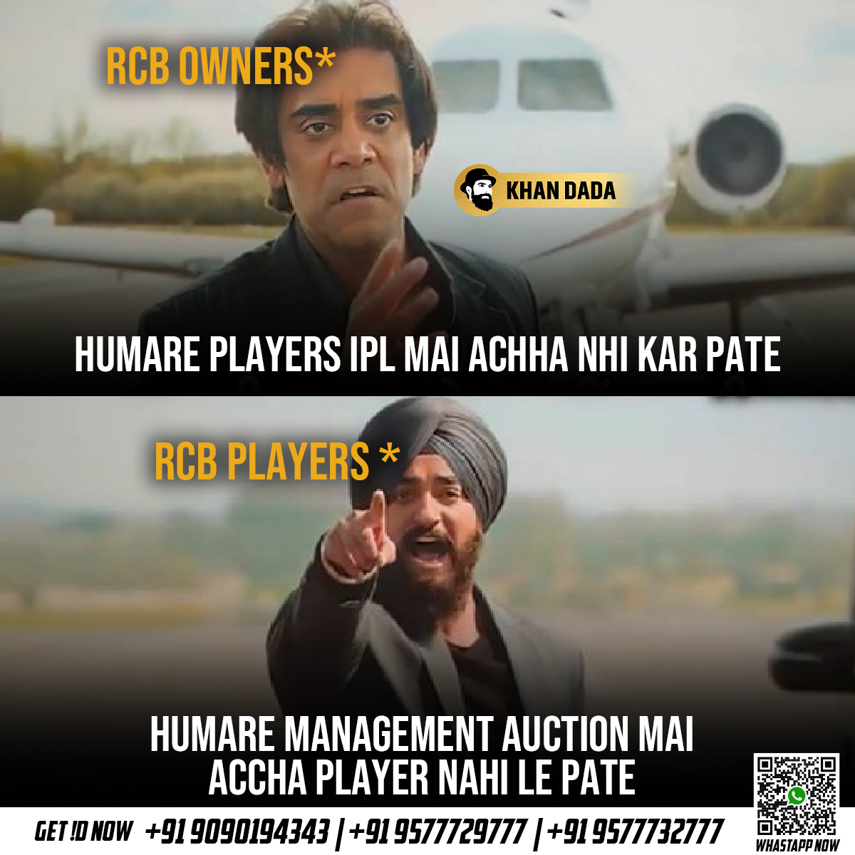 RCB Owners VS RCB Players 🤜🗣

#RCB #IPL #IPL2024 #ViratKohli #FafduPlessis #royalchallengersbanglore #GlennMaxwel #KaviyaMaran #Siraj #BoycottPVRInox #Covid #DunkiBoxOfficeScam #BabarWeBelieveInYou #PhilSalt #Prabhas #StockMarketNews #IPL2024Auction #Kolkata #DunkiTomorrow