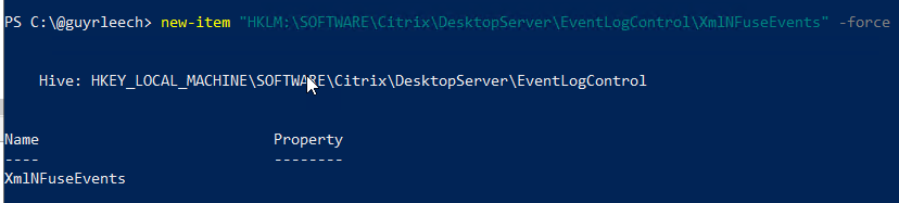 guyrleech's tweet photo. See an "interesting" key (& maybe value too) in a @SysInternals #procmon trace & want to see what happens in the trace after creation? Right click, copy path, paste into (elevated) #PowerShell , add a : after the hive name, wrap in quotes, add new-item & -force
#NFuse IFYKYK😀 https://t.co/4Ra5VlYpit