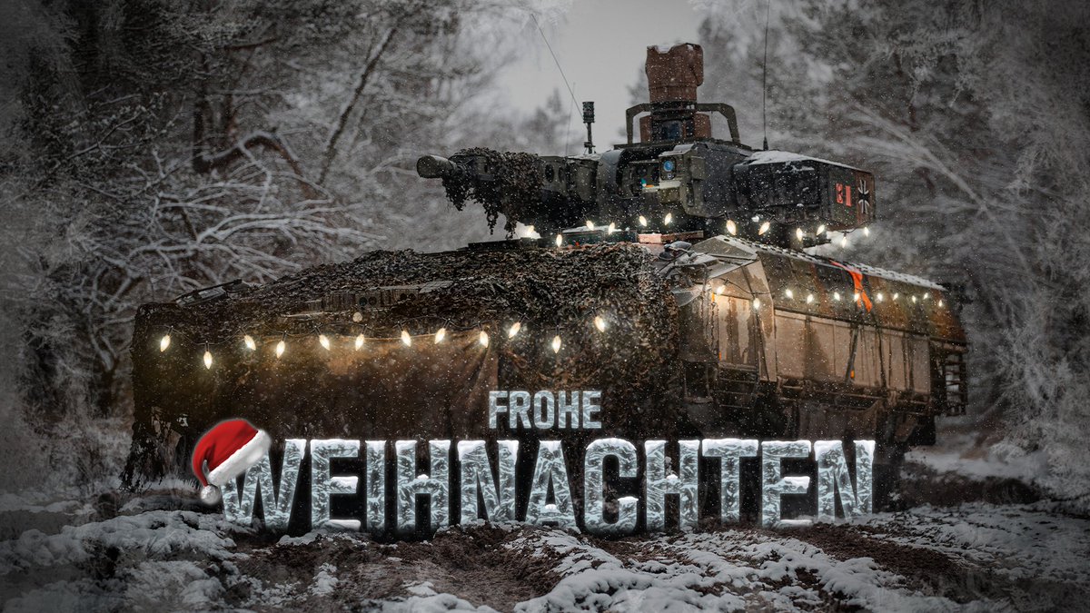 Heer (@deutsches_heer) on Twitter photo Frohe #Weihnachten. Wir danken allen Soldatinnen & Soldaten, die weiterhin für 🇩🇪 fernab der Heimat ihren Auftrag erfüllen. Das #Heer wünscht allen ein ruhiges & besinnliches Fest. Bleibt gesund! 🎅🎄🧑🎄 #FürEuchGemeinsamStark Frohe #Weihnachten. Wir danken allen Soldatinnen & Soldaten, die weiterhin für 🇩🇪 fernab der Heimat ihren Auftrag erfüllen. Das #Heer wünscht allen ein ruhiges & besinnliches Fest. Bleibt gesund! 🎅🎄🧑🎄 #FürEuchGemeinsamStark