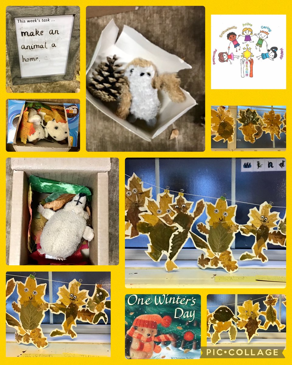 As part of our ‘one winter’s day’ topic;  our infants have designed homes to keep animals warm and safe, and designed their very own leaf people. 🍂 🦔<a href="/MarlpoolF/">Marlpool Federation</a>