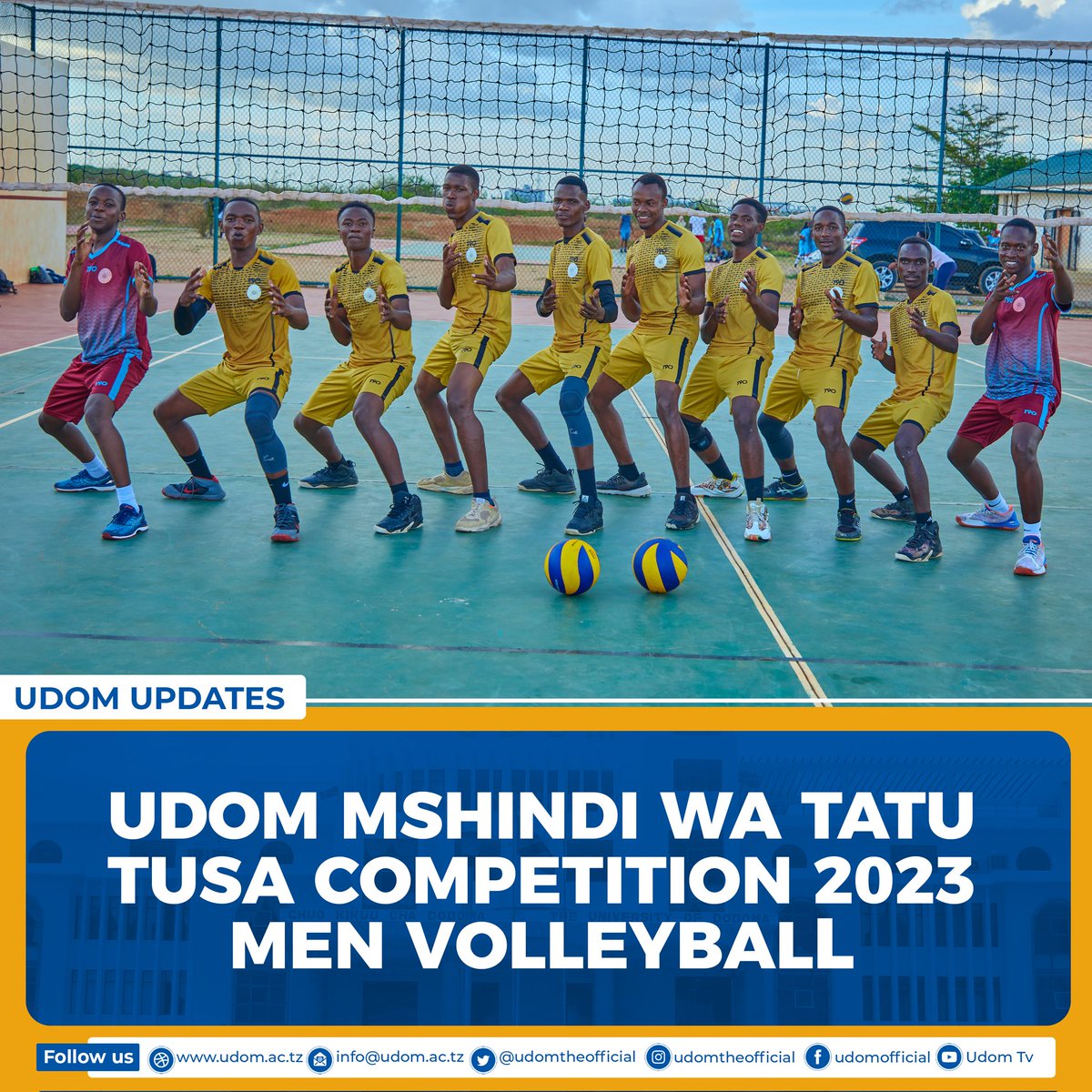 udomtheofficial's tweet photo. Another๐ ๐๐๐ for UDOM!
Swipe โก๏ธ๐
#WeAreUdom
#TusaCompetition2023
#MichezoKwaAfyaYaMwiliNaAkili
#SomaCheza
#EmbracingKnowledge https://t.co/NALA8cgFeD