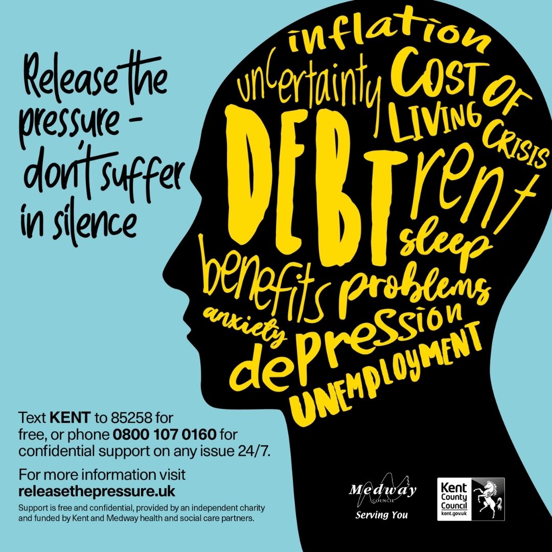 Kent_cc's tweet photo. Money worries, relationship and health issues can all affect our mental wellbeing. Whatever you're going through there's help at hand. Don't suffer in silence and find out who to talk to: https://t.co/YLafOjvZN4
@NHSKentMedway
@medway_council
#kenttogether #stopthinkchoose https://t.co/9ed8sZAsY3