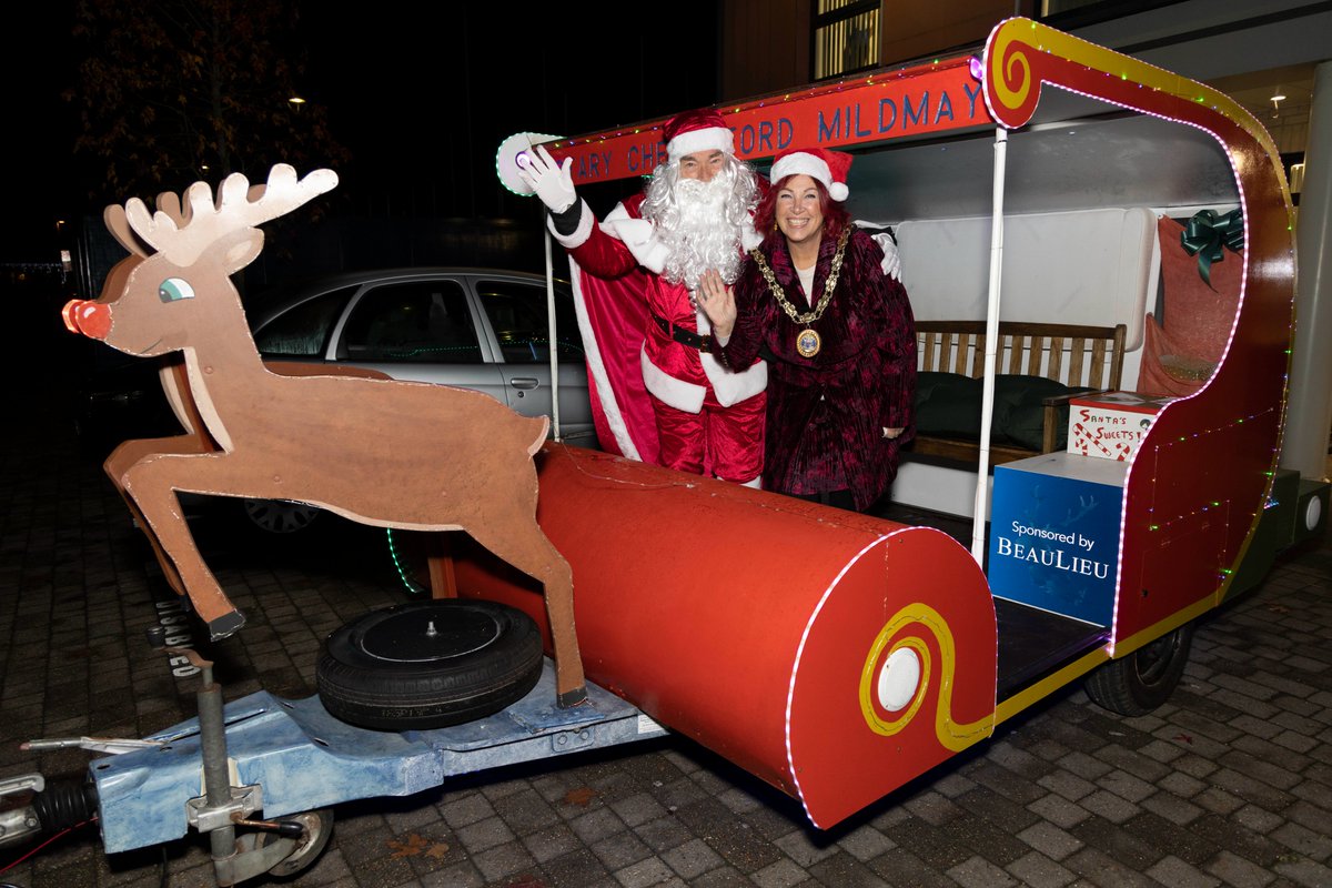 Mayor of Chelmsford, Cllr Linda Mascot launched Chelmsford Mildmay Rotary Club’s annual Santa Sleigh tour at Beaulieu – our JV development with @LQHomesMatter. Over 12 nights, the festive tour seeks to raise vital funds for local charities including The Children's Society (East)