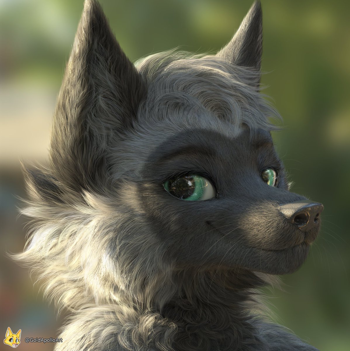 GoldApolloArt's tweet photo. 🌿Feeling that warm sunlight on your fur 
Commission ✨ https://t.co/M3Xml4jQSe