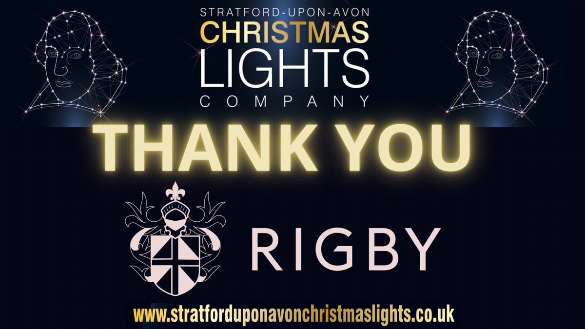 Stratford-upon-Avon Christmas Lights Company (@suaxmaslights) on Twitter photo THANK YOU to <a href="/rigbygroupplc/">Rigby Group plc</a> our associate sponsors whose support means we can now enjoy a Christmas Tree on the Corn Market this year. Thank you. THANK YOU to <a href="/rigbygroupplc/">Rigby Group plc</a> our associate sponsors whose support means we can now enjoy a Christmas Tree on the Corn Market this year. Thank you.