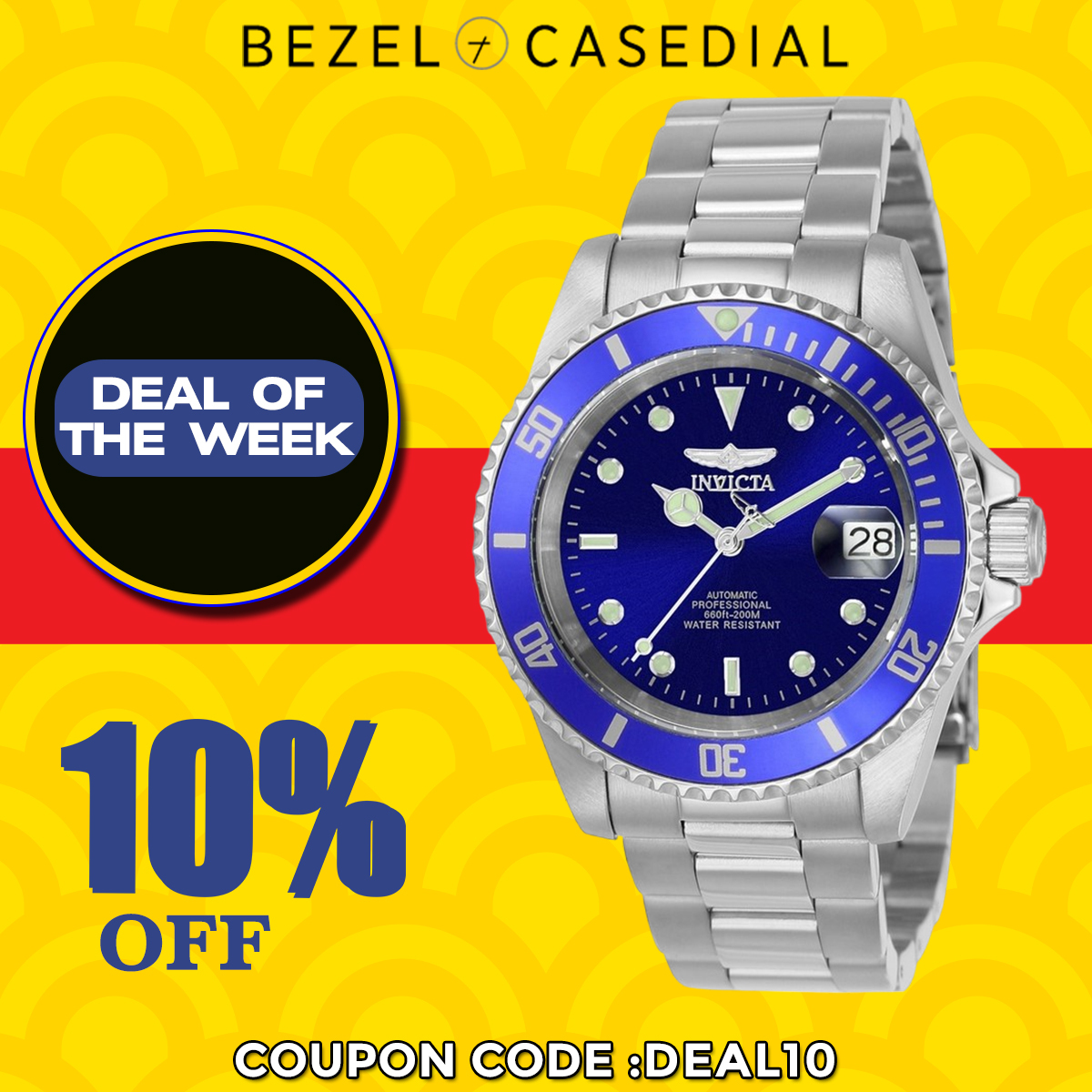 BCD_LLC's tweet photo. 𝐓𝐚𝐤𝐞 𝐚𝐝𝐯𝐚𝐧𝐭𝐚𝐠𝐞 𝐨𝐟 𝐃𝐞𝐚𝐥 𝐎𝐟 𝐓𝐡𝐞 𝐖𝐞𝐞𝐤 🎁
𝐆𝐞𝐭 𝟏����% 𝐨𝐟𝐟 𝐮𝐬𝐢𝐧𝐠 𝐜𝐨𝐮𝐩𝐨𝐧 𝐜𝐨𝐝𝐞 𝐃𝐄��𝐋𝟏𝟎

The Invicta Automatic Pro Diver 9094OB Men's Watch exemplifies a harmonious blend of style, reliability, and functionality.

#Invicta #Invictawatch https://t.co/1V8nmb44rL