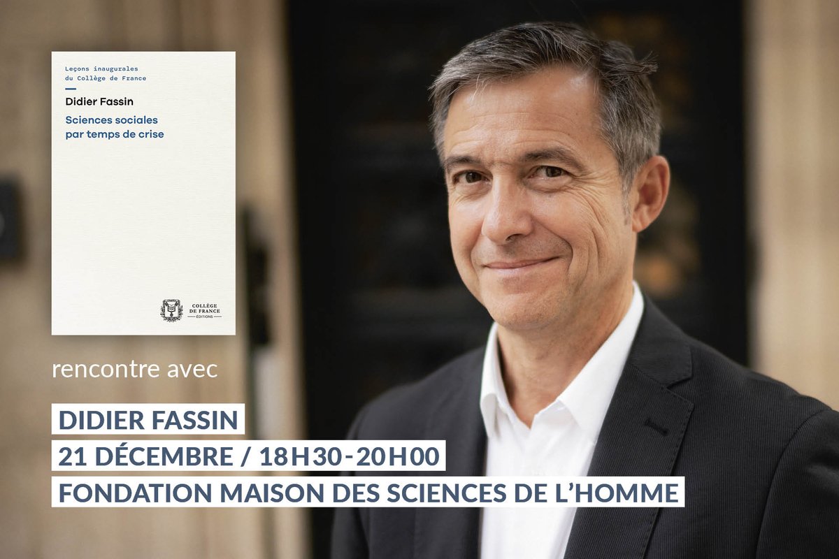 [#Livresendialogue] J-1 #Rencontre avec Didier Fassin, auteur de “Sciences sociales par temps de #crise” @EditionsCdF, et la journaliste de @libe Sonya Faure: rendez-vous demain, jeudi 21 décembre, au 54 bd Raspail. Réservation: shorturl.at/qNV67 @lcdpu @cdf1530 @sonyafaure