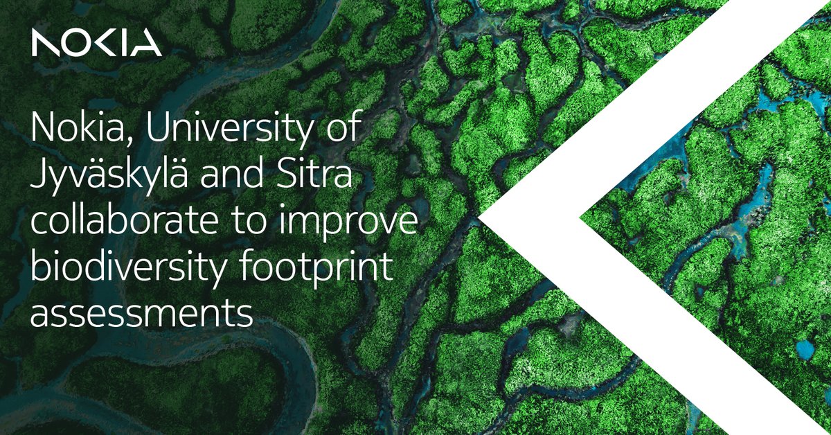 How do organizations develop effective strategies and measures to assess and reduce their biodiversity footprint? We are proud to be collaborating with @uniofjyvaskyla and @SitraFund to improve biodiversity footprint assessments: nokia.ly/486HZXy #Biodiversity…
