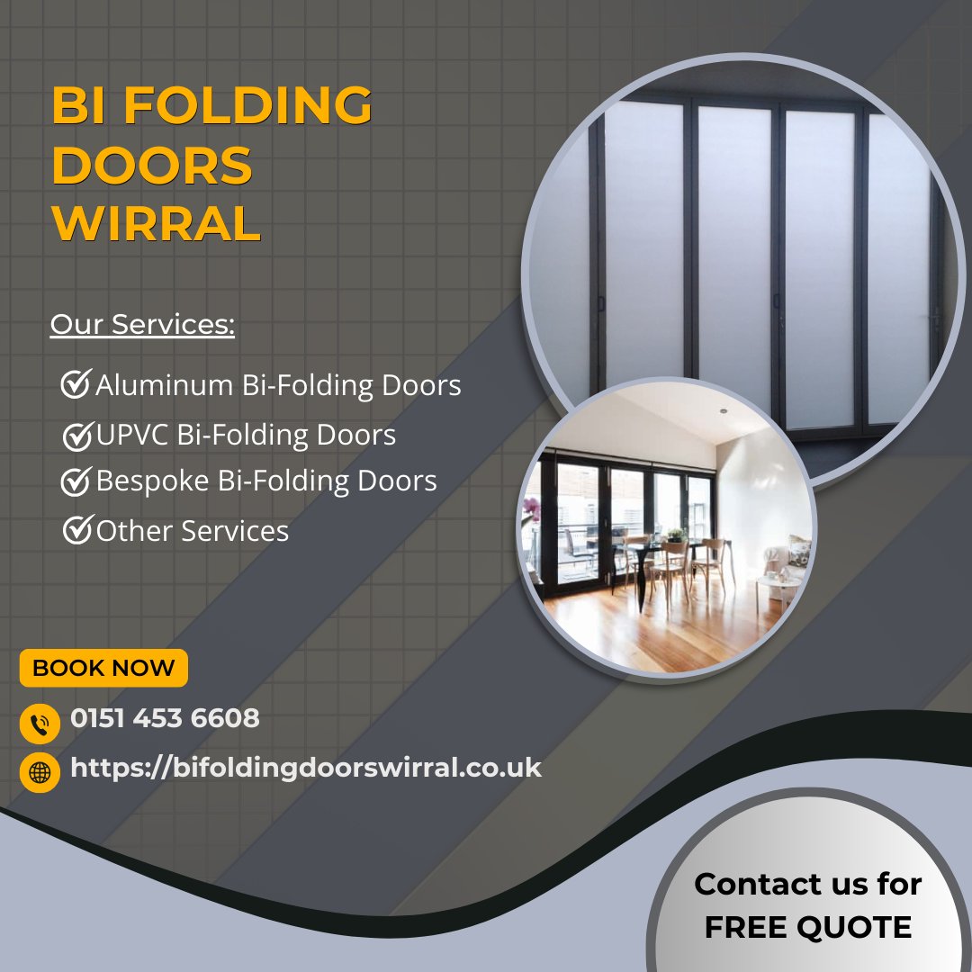 BiWirral's tweet photo. This week, Bi-Folding Doors Wirral achieved seamless indoor-outdoor spaces in a completed project. ontact us at 0151 453 6608 or visit https://t.co/X5vv6iVLmg for a FREE quotation.

#wirral #aluminumbifoldingdoors #upvcbifoldingdoors #bespokebifoldingdoors https://t.co/3AmgbcOtmn