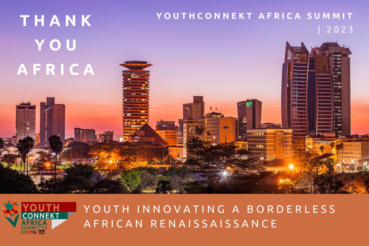 #Africa was at the rendezvous, and #Nairobi turned up! Four incredible days of inspiring engagements on innovating a Borderless African Renaissance. Asanteni! Shukran! Thank you! Merci! #YouthConnektAfrica2023