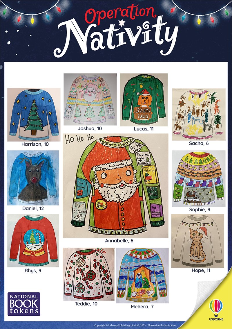 book_tokens's tweet photo. Ho ho ho. 🎅
Congratulations to our amazing winner, 6-year-old Annabelle! We loved her colourful festive jumper starring a book-loving Santa. She's won a @J_C_Pearson book bundle, including #OperationNativity, and a pair of festive PJs! 🎄
Read more: https://t.co/YO7iyfoDjw https://t.co/3d1oPtqQA1