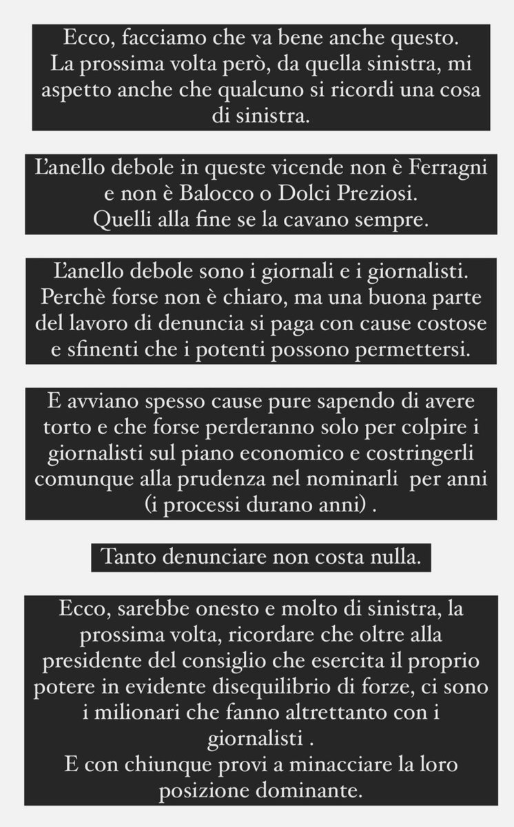 stanzaselvaggia's tweet photo. La sinistra e l’incapacità di individuare l’anello debole della catena pure nel caso Pandori/Uova/Ferragnez. https://t.co/u5CGzJbzQb
