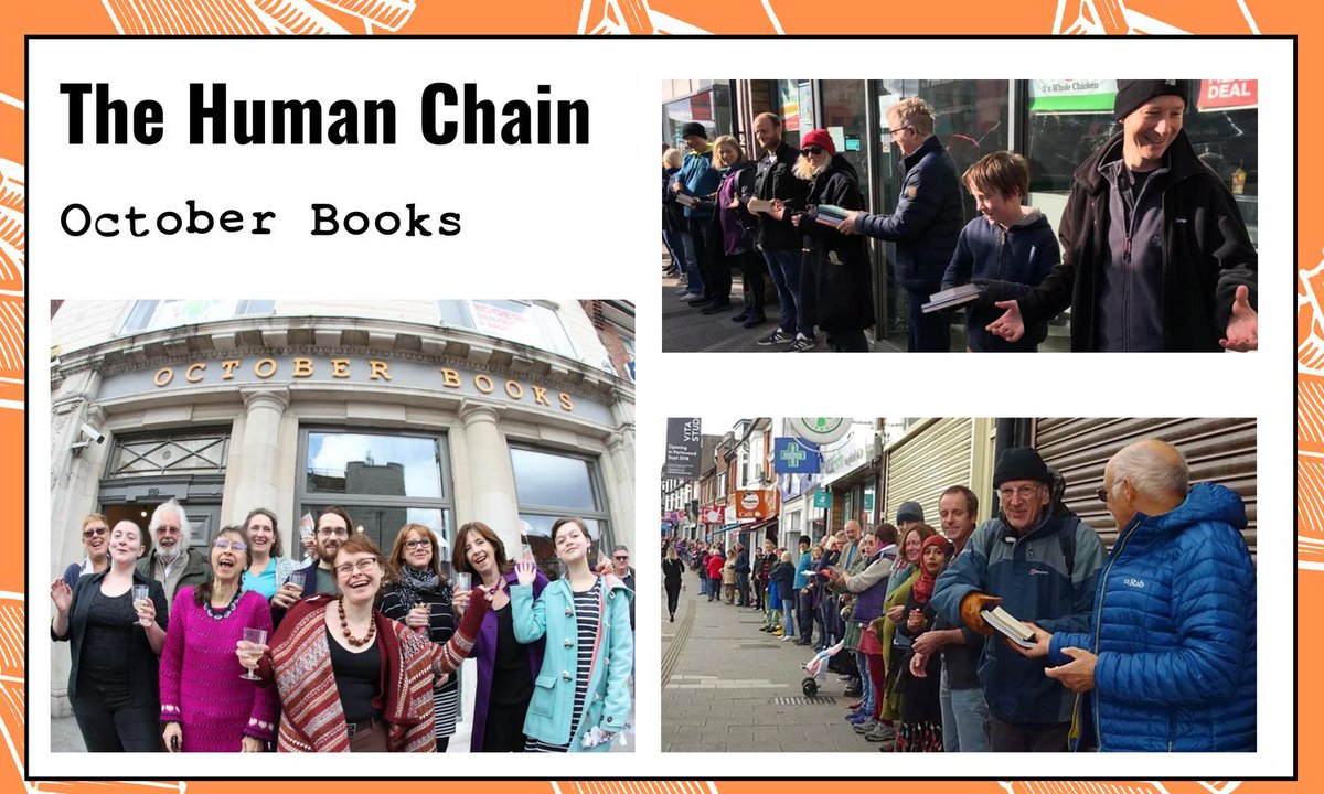 'Things started quietly with 20 or 30 people helping and big gaps in the chain... and then it grew and grew.' The Story of October Books... The Human Chain 👉 buff.ly/4agalA5