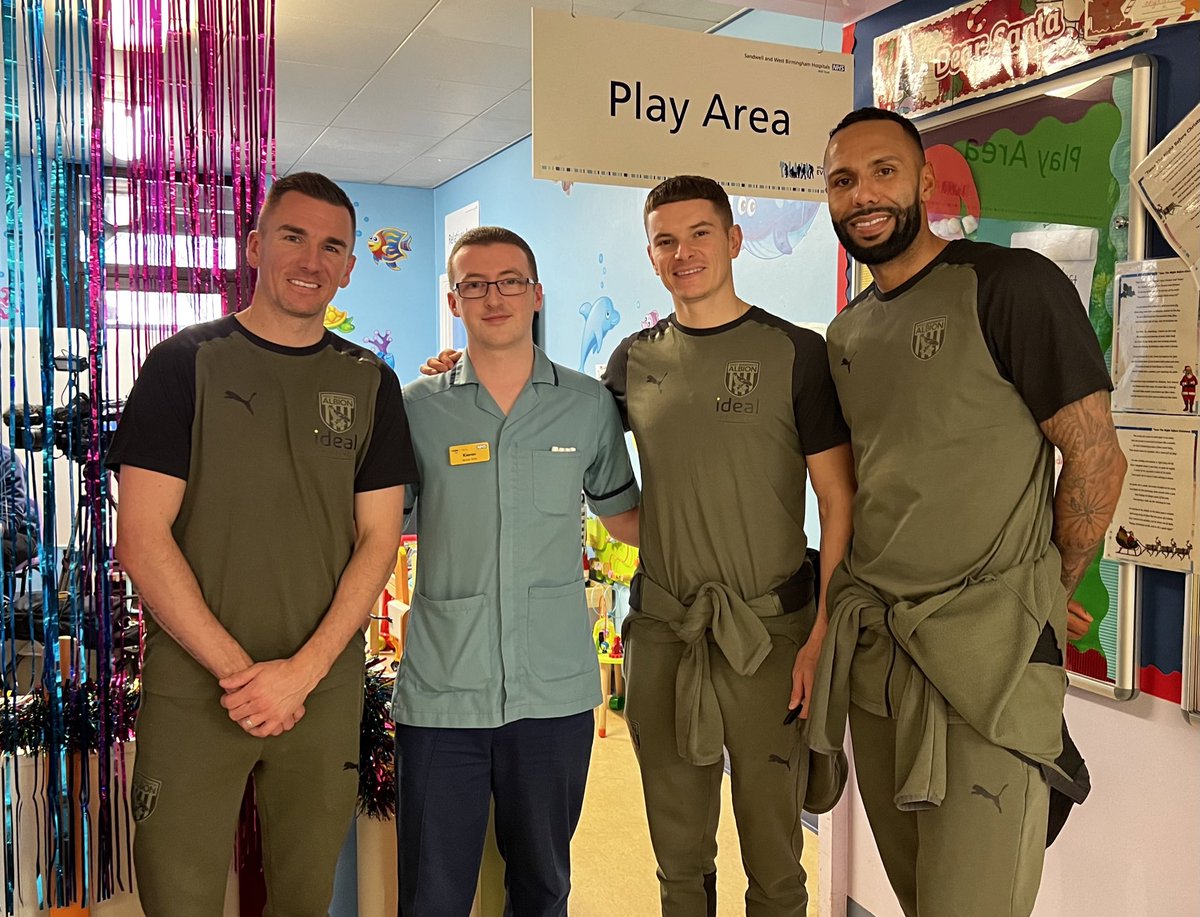 West Bromwich Albion football team came to do their yearly visit to see the  children and staff on the ward 🥹⚽️
@WBA #WestBromwichAlbion #WBA